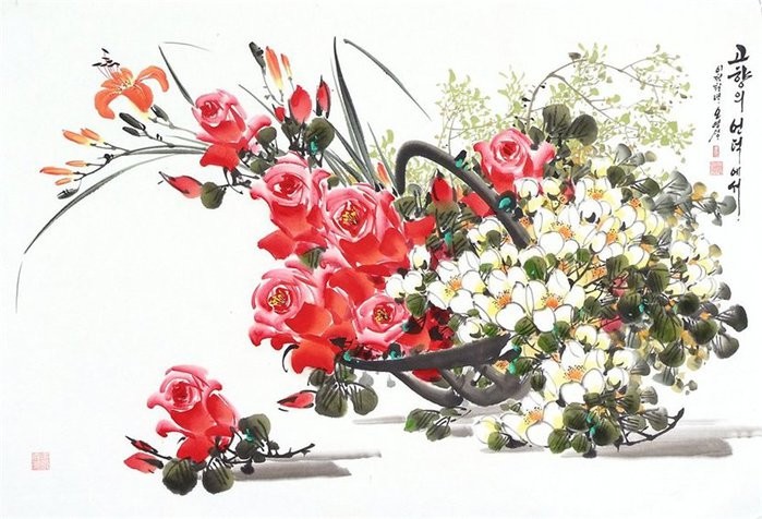 朝鲜_Oh_Young_Seong_的花鸟画欣赏朝鲜_Oh_Young_Seong_的花鸟画欣赏0004 朝鲜_Oh_Young_Seong_的花鸟画欣赏朝鲜_Oh_Young_Seong_的花鸟画欣赏0004
