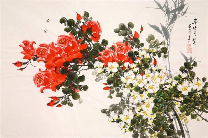 朝鲜_Oh_Young_Seong_的花鸟画欣赏朝鲜_Oh_Young_Seong_的花鸟画欣赏0012 朝鲜_Oh_Young_Seong_的花鸟画欣赏朝鲜_Oh_Young_Seong_的花鸟画欣赏0012