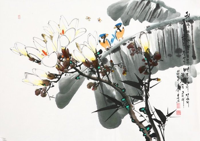 朝鲜_Oh_Young_Seong_的花鸟画欣赏朝鲜_Oh_Young_Seong_的花鸟画欣赏0013 朝鲜_Oh_Young_Seong_的花鸟画欣赏朝鲜_Oh_Young_Seong_的花鸟画欣赏0013