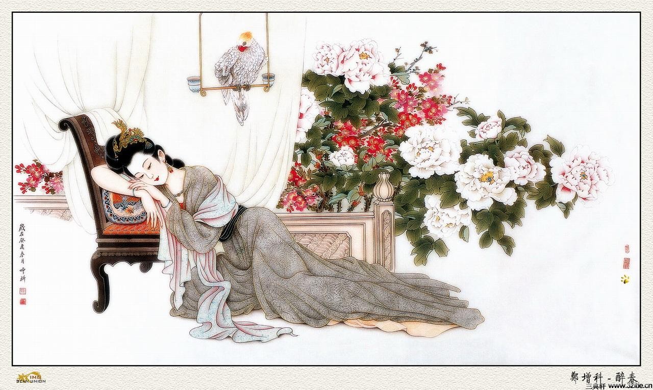 国画《古代仕女图》0028